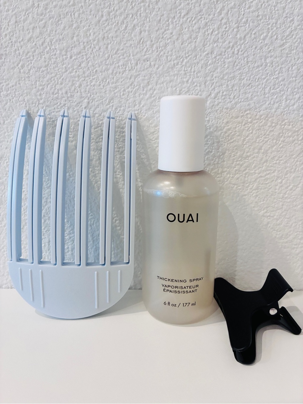 OUAI Thickening Spray + Multi Hair Styling Tools Set / Bundle